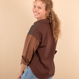 Falling for Fall Colorblock Button Down