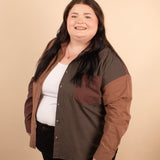 Falling for Fall Colorblock Button Down