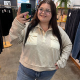 Frankie Oversized Soft Striped Top