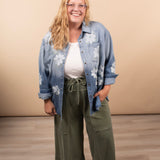 Fresh Start Oversized Button Up