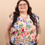 Garden Party Button Top - K & Company