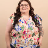 Garden Party Button Top - K & Company