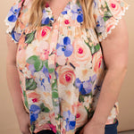 Garden Party Button Top - K & Company