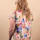 Garden Party Button Top - K & Company