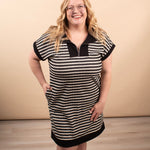 Hadley striped casual dress women's boutique dress sizes S-3XL