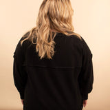 Hearthside Ribbed Henley in Black