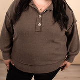 Hearthside Ribbed Henley in Mocha