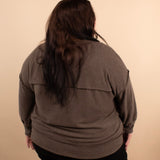 Hearthside Ribbed Henley in Mocha