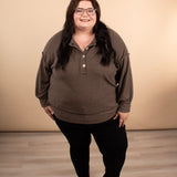 Hearthside Ribbed Henley in Mocha