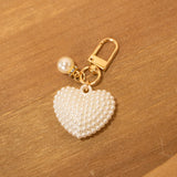 Heart of Pearl Keychain/Bag Charm