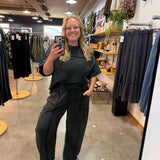 Reese Exposed Seam Barrel Pants (Bottoms Only) - K & Company