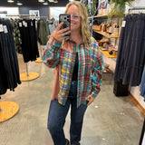 Chasing Autumn Flannel Button Up - K & Company