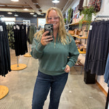 Effortless Half Zip Pullover - Sage - K & Company