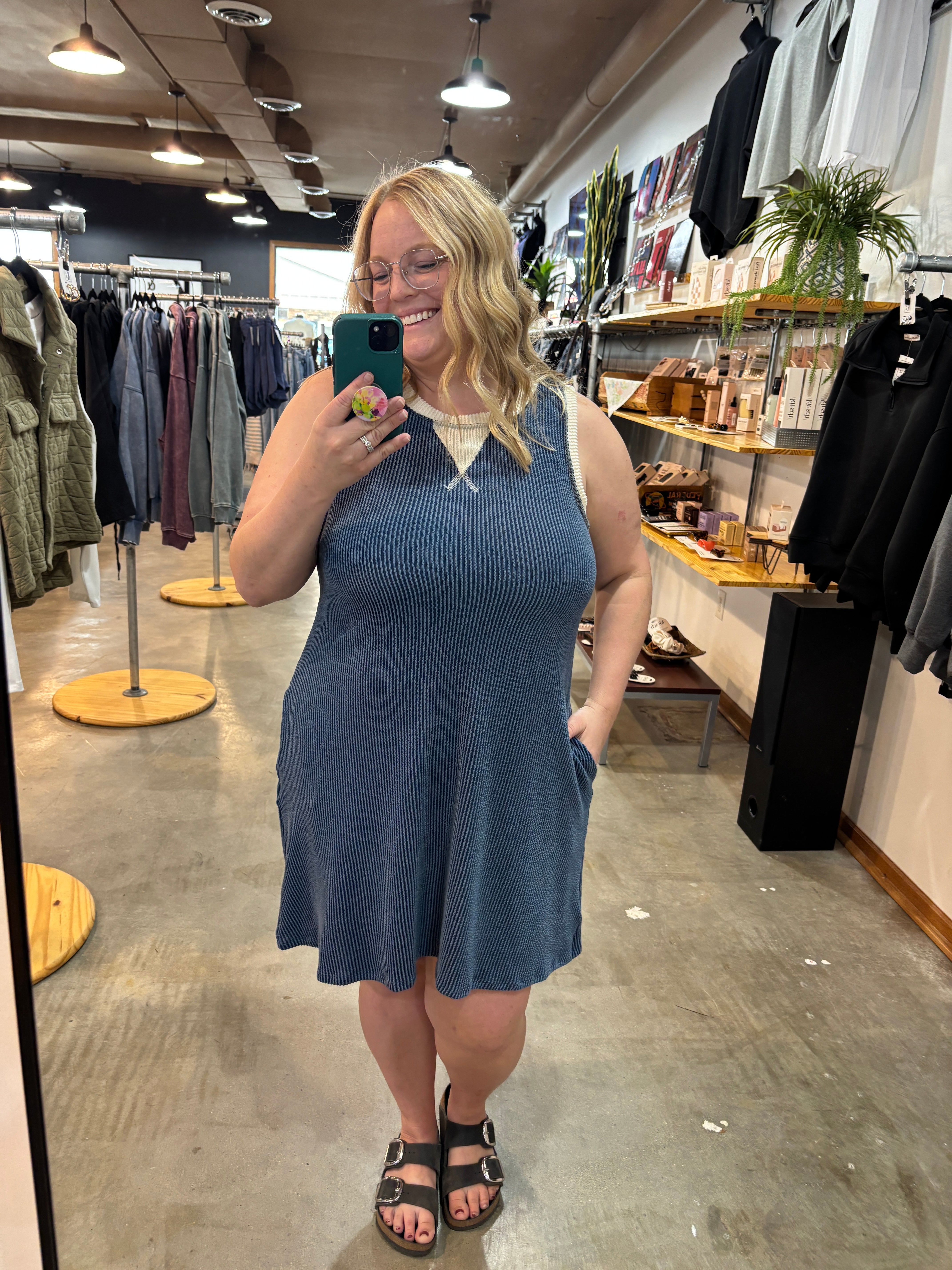 Slow Summer Ribbed Dress - K & Company