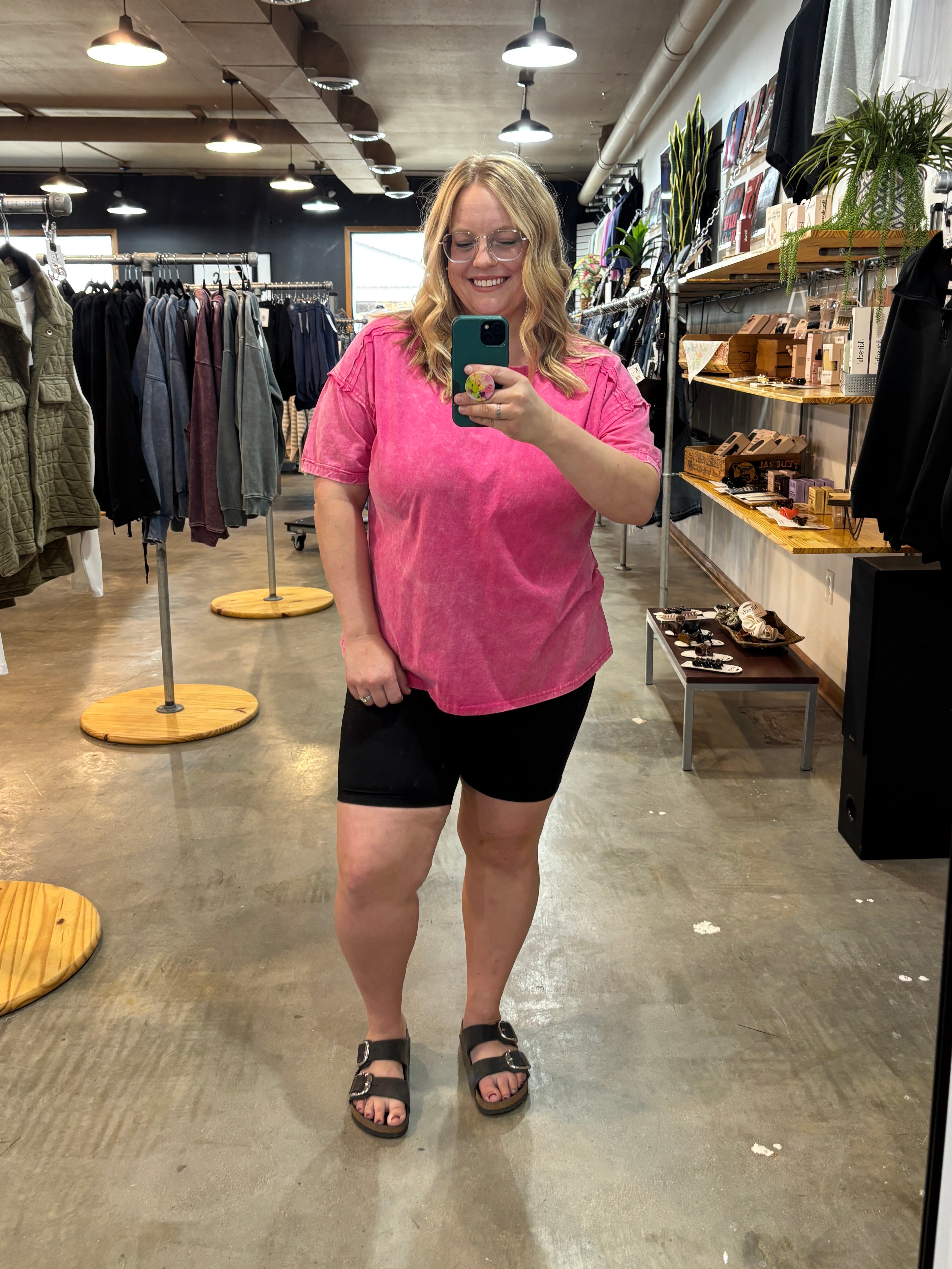 Second Skin Biker Shorts in Black - K & Company