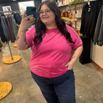 Easy Living Mineral Wash Tee – Raspberry Sorbet - K & Company