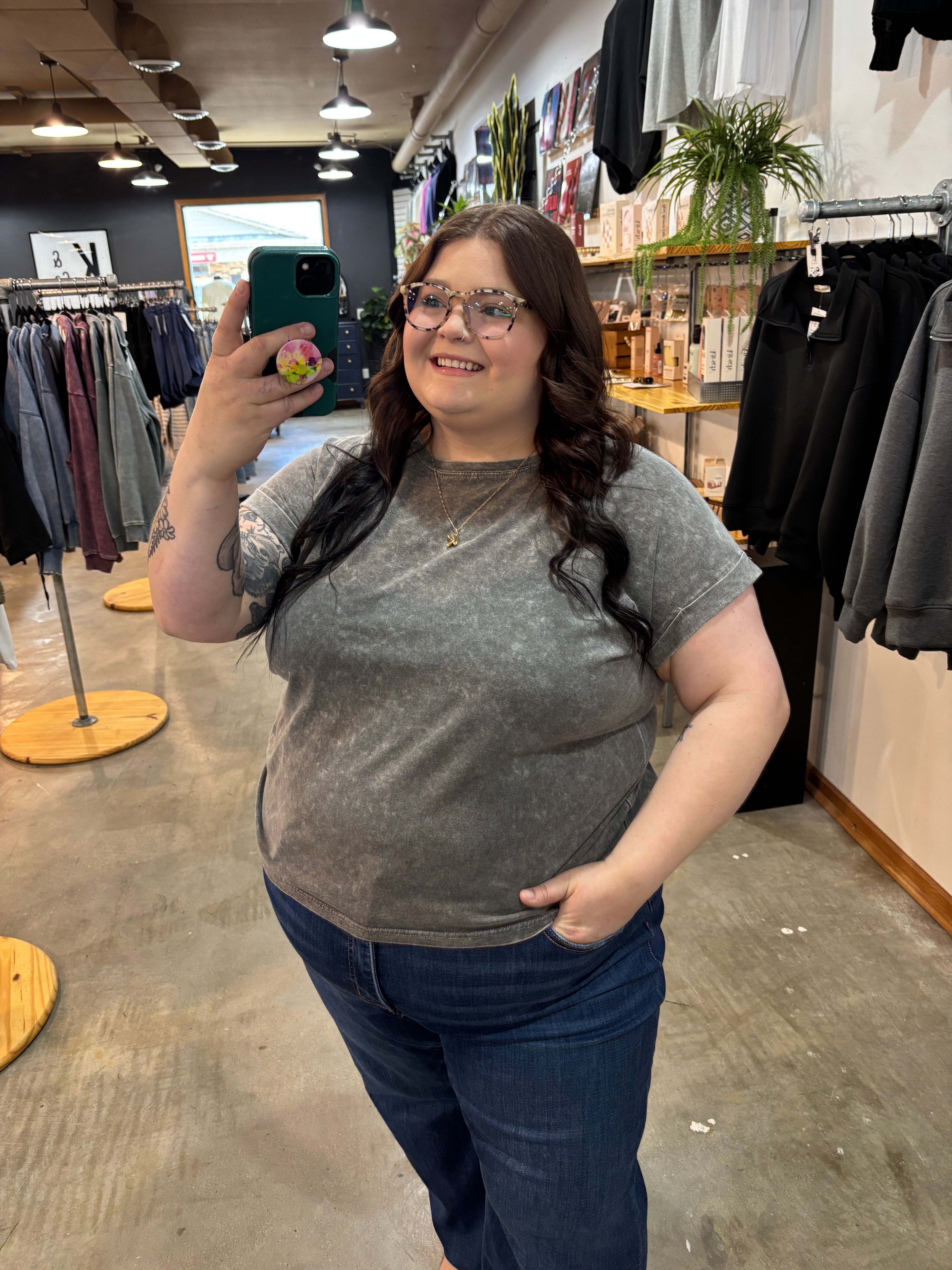 Easy Days Mineral Wash Tee – Stormy Ash - K & Company