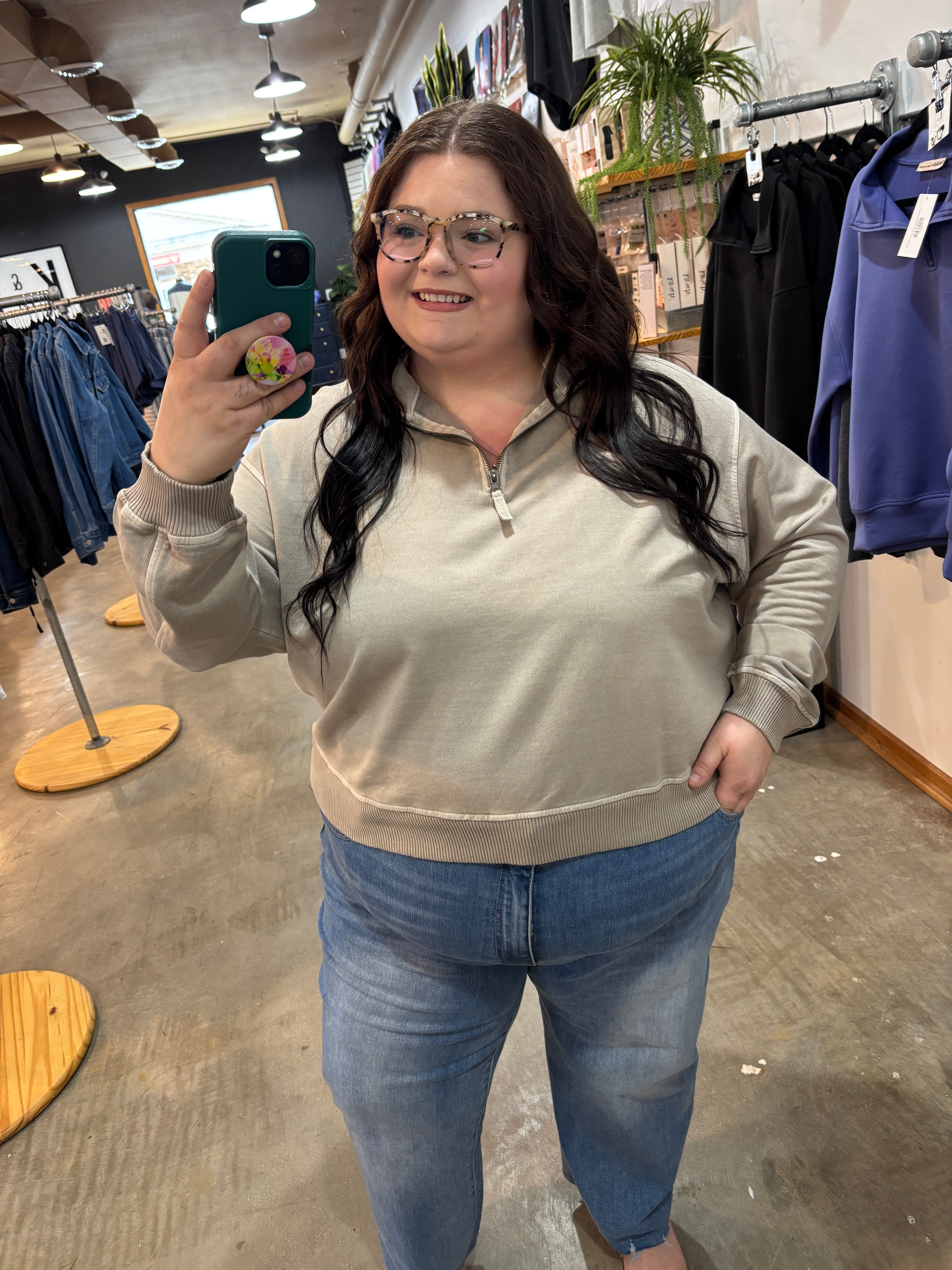 Easy Days Half Zip Pullover - K & Company