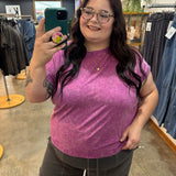 Easy Days Mineral Wash Tee – Plum