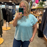 Easy Days Mineral Wash Tee – Aqua