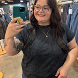 Easy Days Mineral Wash Tee – Black