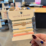 Dual Function Knot Bracelet Hair Ties in Multicolor