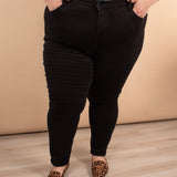 Judy Blue Black Slim Fit Mid-Rise Jeans