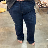 Judy Blue Dark Wash MR Straight Leg Jeans