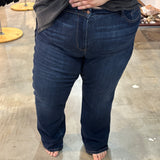 Judy Blue Dark Wash MR Straight Leg Jeans