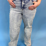 Judy Blue Mineral Wash Raw Hem Jeans