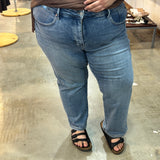 Judy Blue Tummy Control Vintage Wash MR Straight Jeans