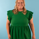 Kelly Green Baby Doll Top