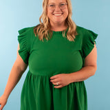 Kelly Green Baby Doll Top