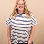 Lakeside Stripe Tee - Navy - K & Company