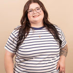Lakeside Stripe Tee - Navy - K & Company