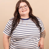 Lakeside Stripe Tee - Navy - K & Company