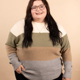 Layered Tones Colorblock Sweater