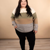 Layered Tones Colorblock Sweater