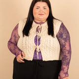 Maggie Front Tie Sweater Vest