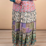 Meadow Mosaic Midi Skirt - K & Company