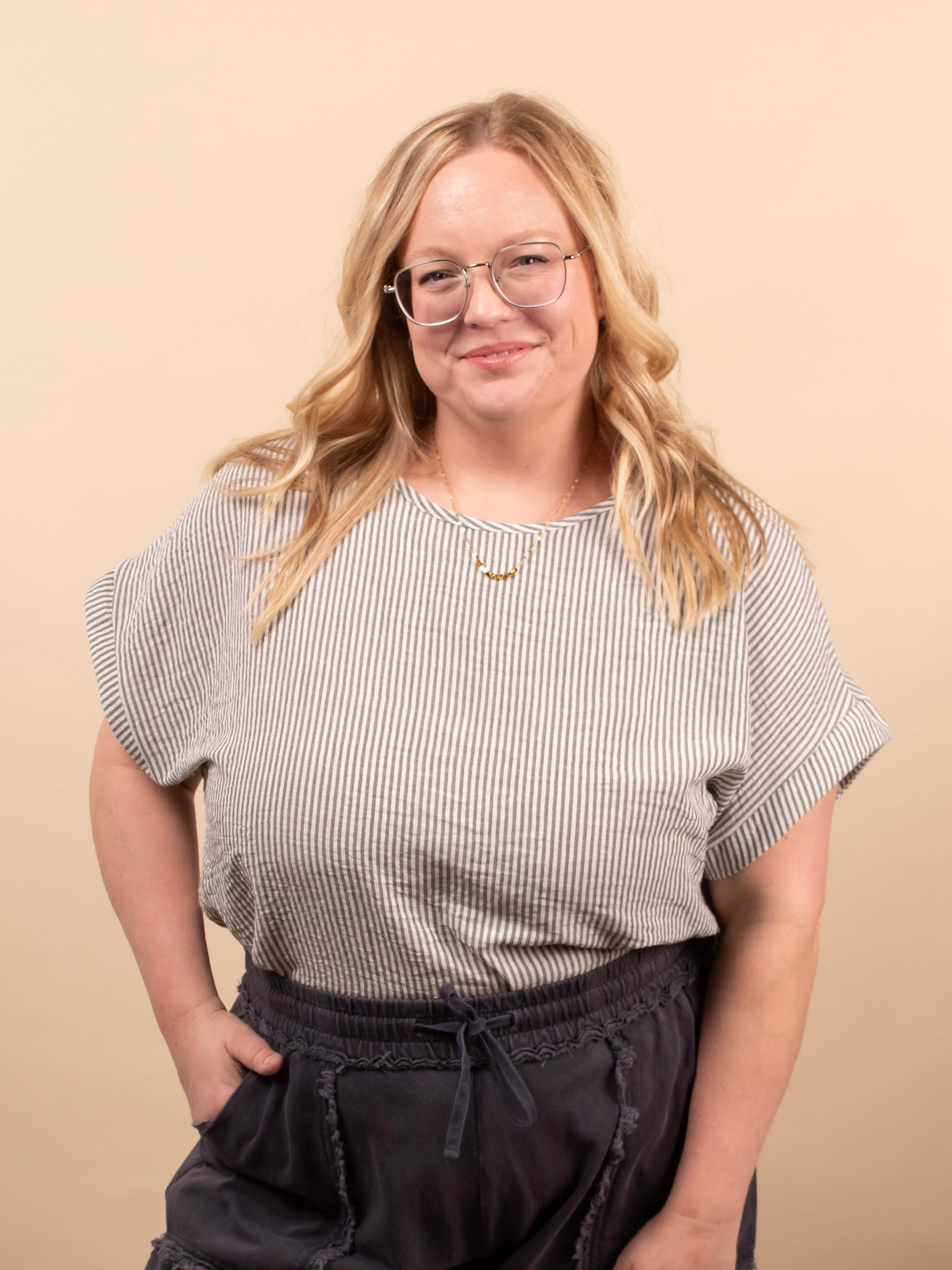 Meadow Stripe Blouse - K & Company