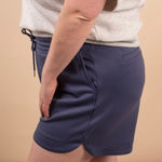 Millie Everyday Scuba Shorts in Blue - K & Company