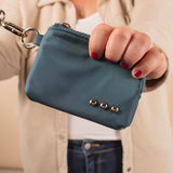 Nya Nylon Clippable Card Wallet - Teal