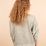 On My Time Crewneck in Olive