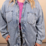 On Repeat Washed Button Up