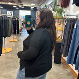 Out and About Ribbed Long Sleeve - Black