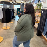 Out and About Ribbed Long Sleeve - Olive
