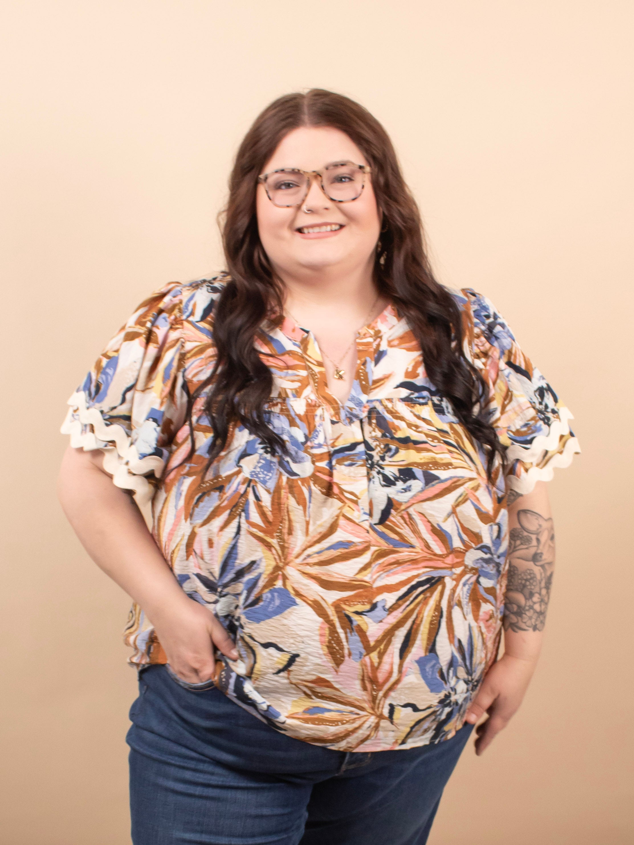 Painted Petals Top - K & Company