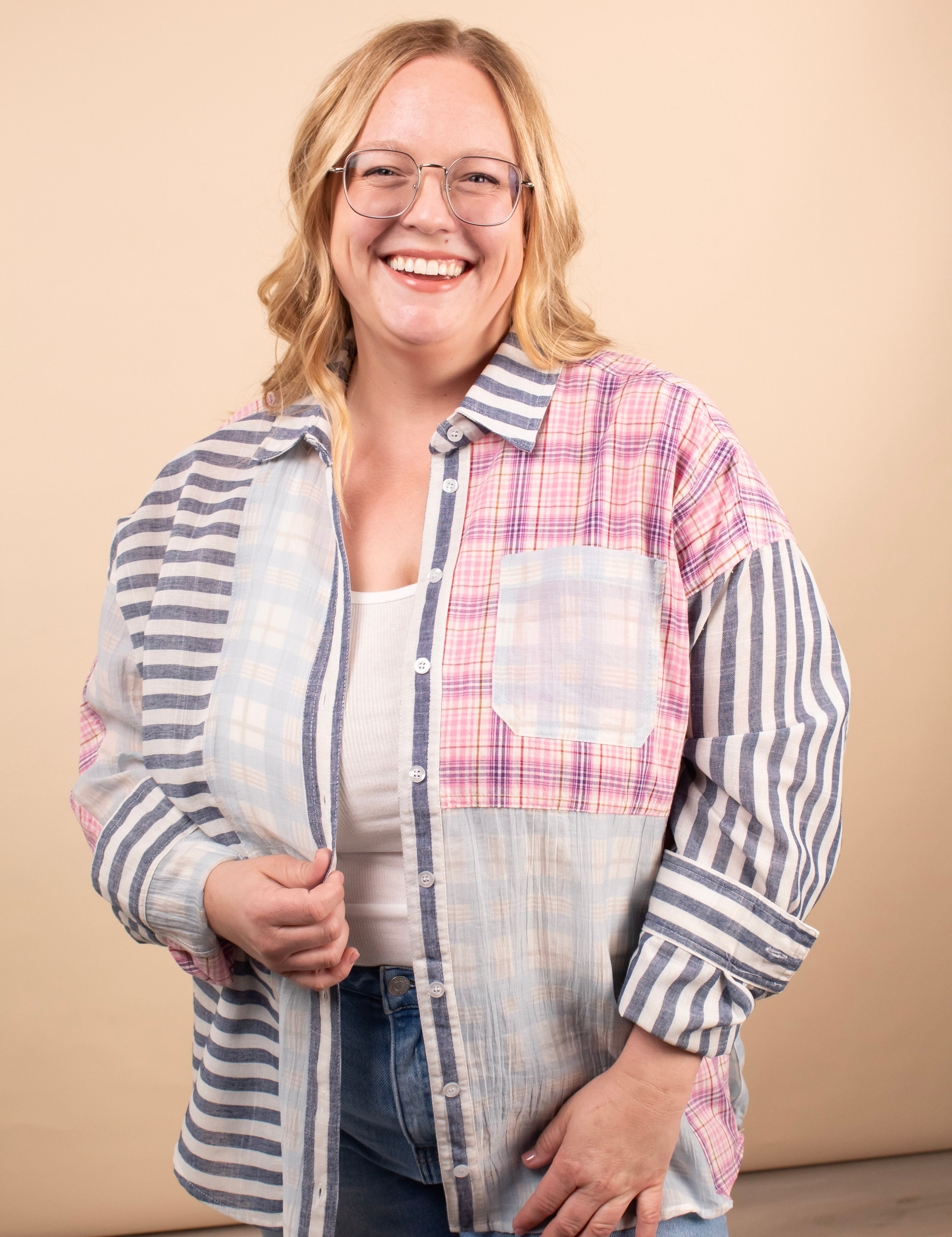 Patchwork Breeze Button Up - K & Company