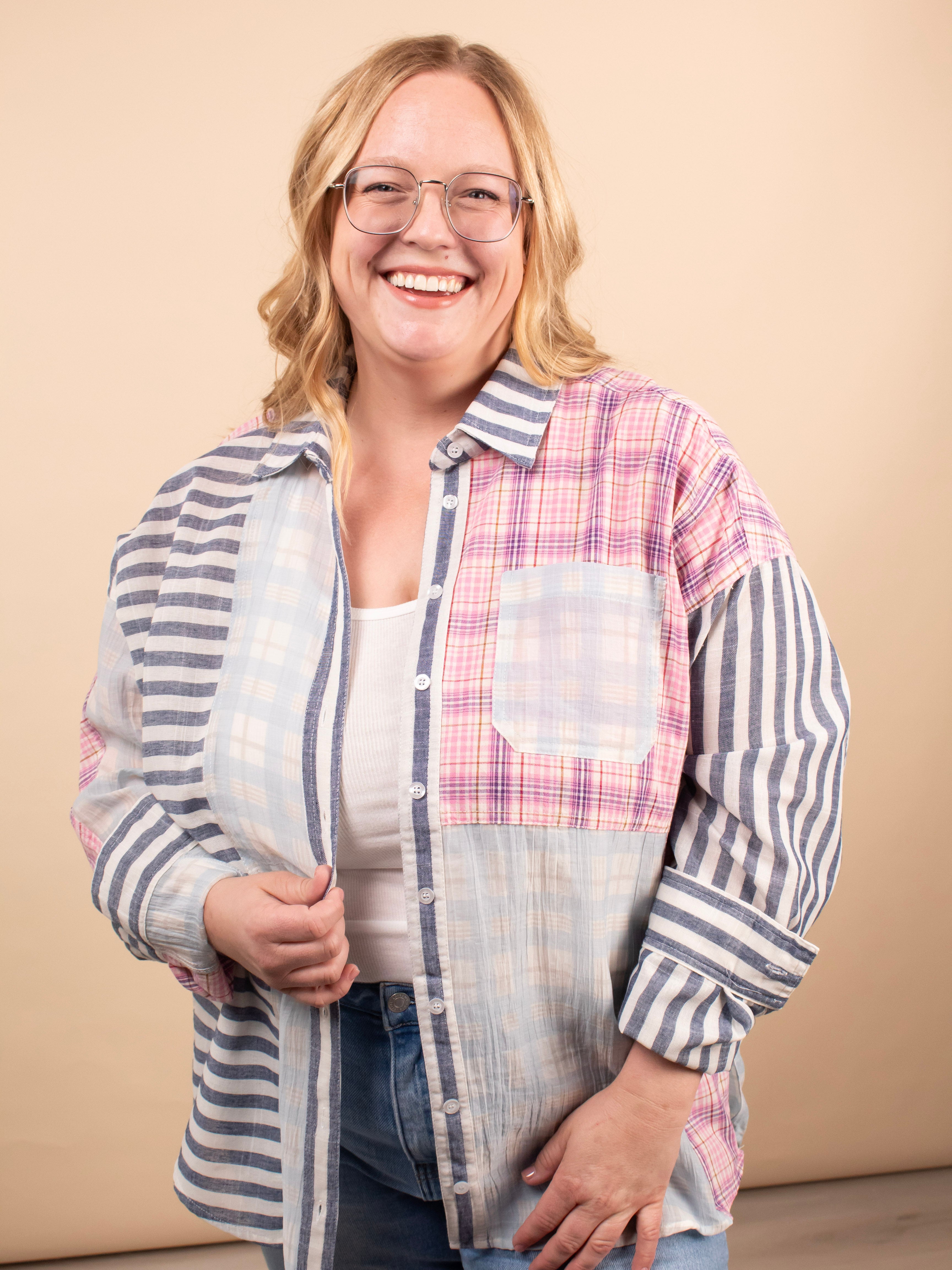 Patchwork Breeze Button Up - K & Company